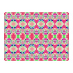 Pretty Pink Shapes Pattern Double Sided Flano Blanket (mini) 