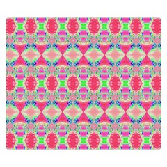 Pretty Pink Shapes Pattern Double Sided Flano Blanket (small)  by BrightVibesDesign