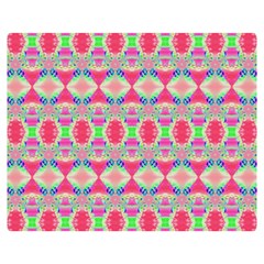 Pretty Pink Shapes Pattern Double Sided Flano Blanket (medium) 