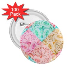 A Rose Is A Rose 2 25  Buttons (100 Pack)  by hennigdesign