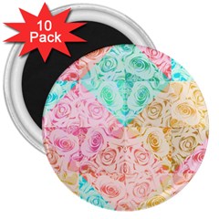 A Rose Is A Rose 3  Magnets (10 Pack)  by hennigdesign