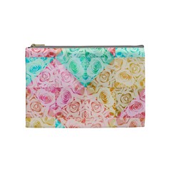 A Rose Is A Rose Cosmetic Bag (medium) 