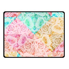 A Rose Is A Rose Fleece Blanket (small)