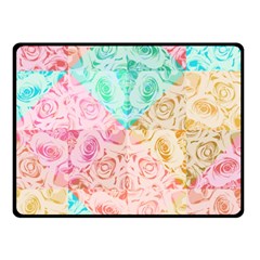 A Rose Is A Rose Double Sided Fleece Blanket (small) 