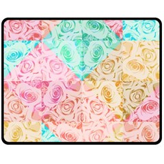 A Rose Is A Rose Double Sided Fleece Blanket (medium) 