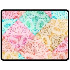 A Rose Is A Rose Double Sided Fleece Blanket (large) 