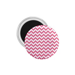 Soft Pink & White Zigzag Pattern 1 75  Magnet by Zandiepants