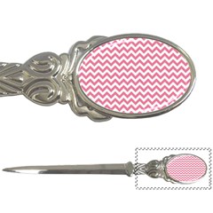 Soft Pink & White Zigzag Pattern Letter Opener by Zandiepants