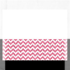 Soft Pink & White Zigzag Pattern Jigsaw Puzzle (rectangular) by Zandiepants