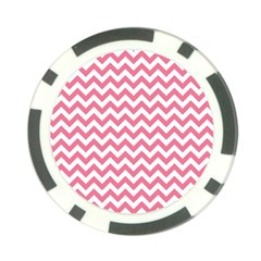 Soft Pink & White Zigzag Pattern Poker Chip Card Guard (10 Pack) by Zandiepants