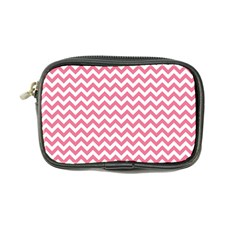 Soft Pink & White Zigzag Pattern Coin Purse by Zandiepants