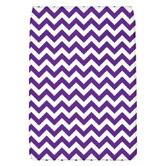 Royal Purple & White Zigzag Pattern Removable Flap Cover (l)