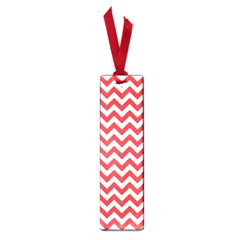 Poppy Red & White Zigzag Pattern Small Book Mark by Zandiepants