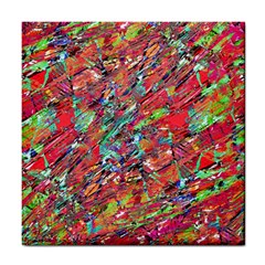 Expressive Abstract Grunge Tile Coasters