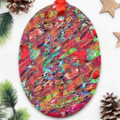 Expressive Abstract Grunge Ornament (oval)  by dflcprints