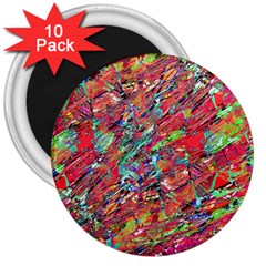 Expressive Abstract Grunge 3  Magnets (10 Pack)  by dflcprints