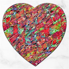 Expressive Abstract Grunge Jigsaw Puzzle (heart) by dflcprints