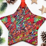 Expressive Abstract Grunge Star Ornament (Two Sides)  Front