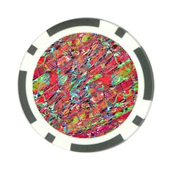 Expressive Abstract Grunge Poker Chip Card Guards by dflcprints