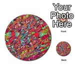 Expressive Abstract Grunge Multi-purpose Cards (Round)  Front 1