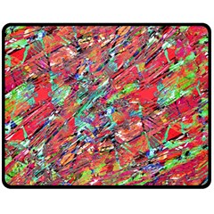 Expressive Abstract Grunge Fleece Blanket (medium) 