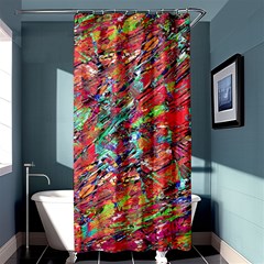 Expressive Abstract Grunge Shower Curtain 36  X 72  (stall) 