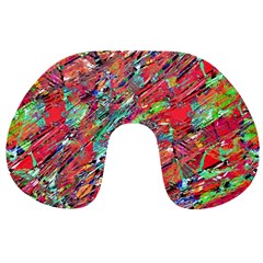 Expressive Abstract Grunge Travel Neck Pillows