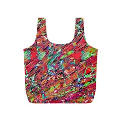 Expressive Abstract Grunge Full Print Recycle Bags (s) 