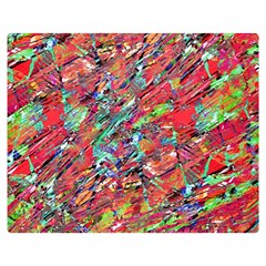 Expressive Abstract Grunge Double Sided Flano Blanket (medium) 