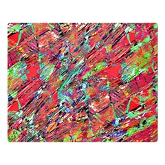 Expressive Abstract Grunge Double Sided Flano Blanket (large) 