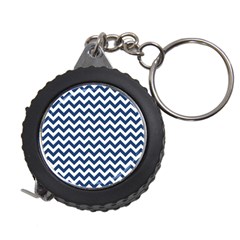 Navy Blue & White Zigzag Pattern Measuring Tape