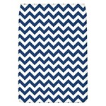 Navy Blue & White Zigzag Pattern Removable Flap Cover (L) Front