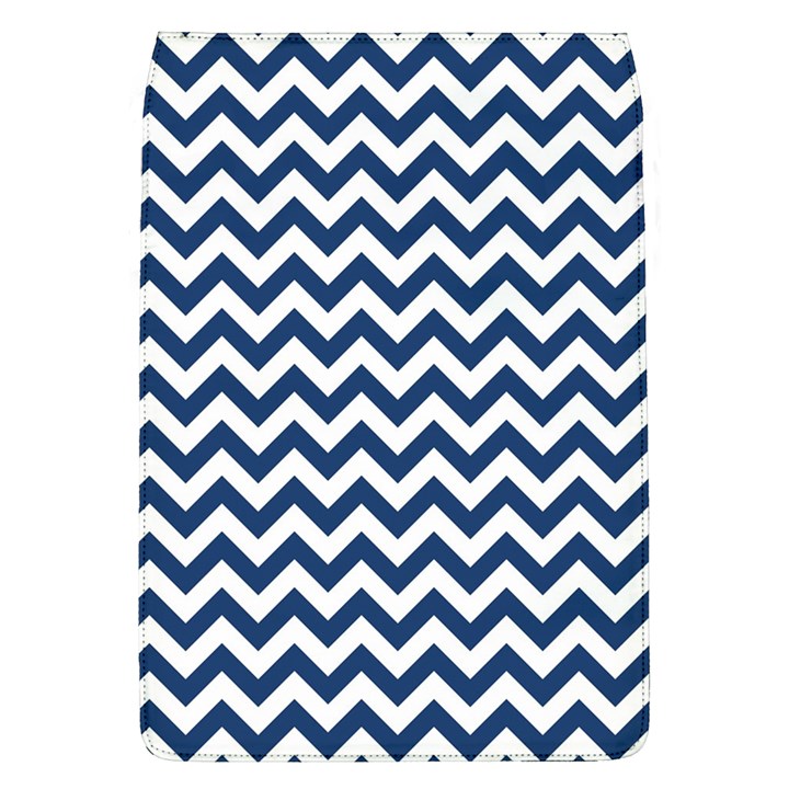 Navy Blue & White Zigzag Pattern Removable Flap Cover (L)