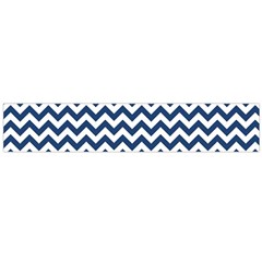 Navy Blue & White Zigzag Pattern Flano Scarf (large) by Zandiepants