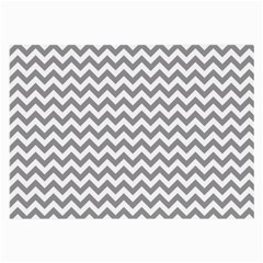 Medium Grey & White Zigzag Pattern Large Glasses Cloth by Zandiepants