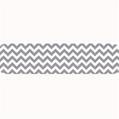 Medium Grey & White Zigzag Pattern Large Bar Mat