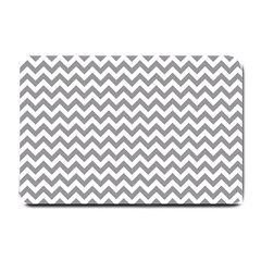 Medium Grey & White Zigzag Pattern Small Doormat by Zandiepants