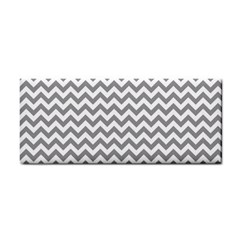 Medium Grey & White Zigzag Pattern Hand Towel