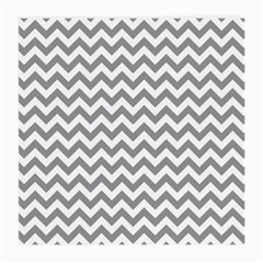 Medium Grey & White Zigzag Pattern Medium Glasses Cloth (2 Sides) by Zandiepants