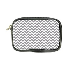 Medium Grey & White Zigzag Pattern Coin Purse by Zandiepants