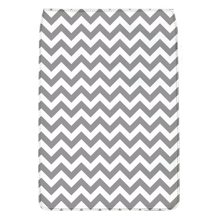 Medium Grey & White Zigzag Pattern Removable Flap Cover (L)