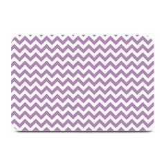 Lilac Purple & White Zigzag Pattern Plate Mat by Zandiepants