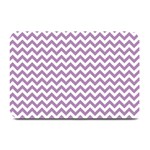 Lilac Purple & White Zigzag Pattern Plate Mat 18 x12  Plate Mat