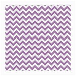 Lilac Purple & White Zigzag Pattern Medium Glasses Cloth (2 Sides) Front