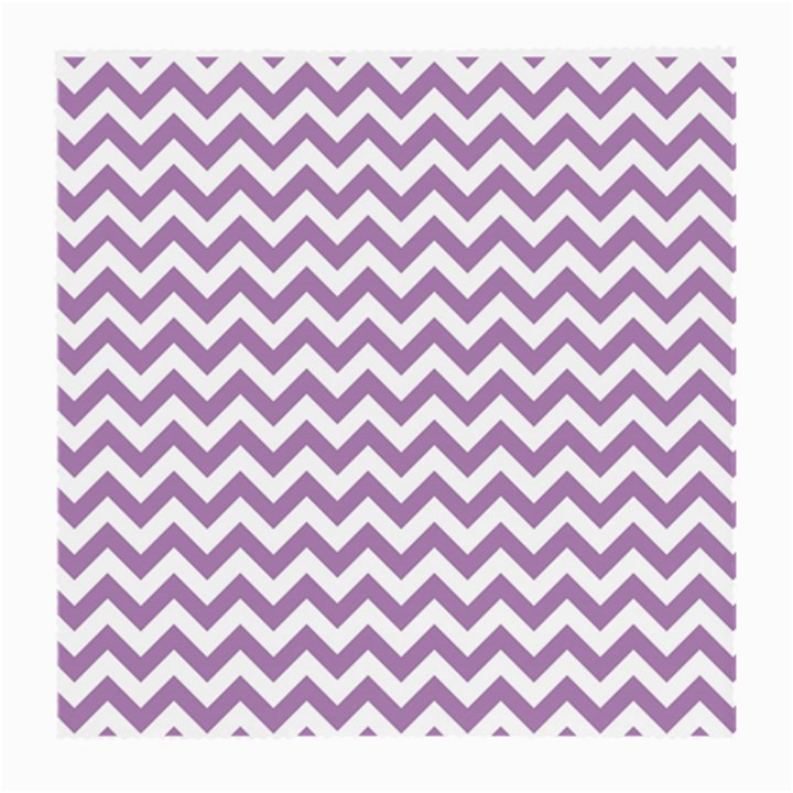 Lilac Purple & White Zigzag Pattern Medium Glasses Cloth (2 Sides)