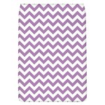 Lilac Purple & White Zigzag Pattern Removable Flap Cover (L) Front