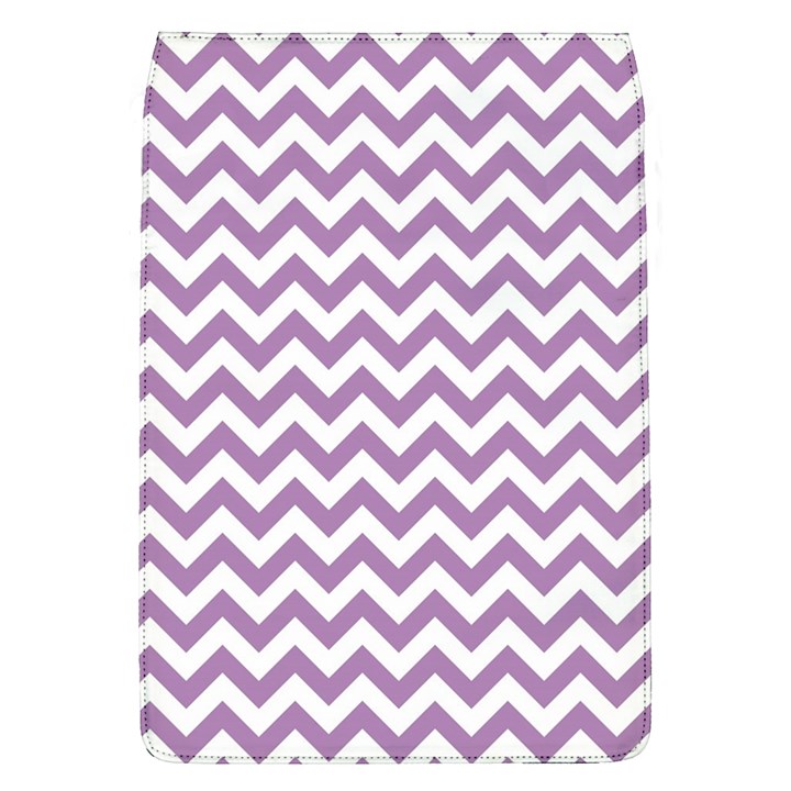 Lilac Purple & White Zigzag Pattern Removable Flap Cover (L)