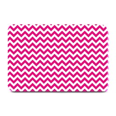 Hot Pink & White Zigzag Pattern Plate Mat by Zandiepants