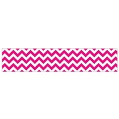 Hot Pink & White Zigzag Pattern Flano Scarf (small) by Zandiepants