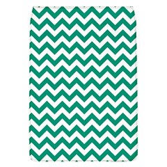 Emerald Green & White Zigzag Pattern Removable Flap Cover (l) by Zandiepants